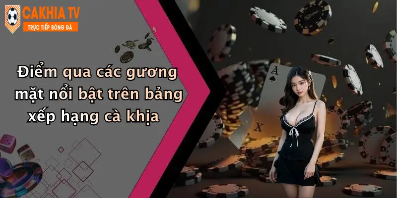 Điểm qua các gương mặt nổi bật trên bảng xếp hạng cà khịa