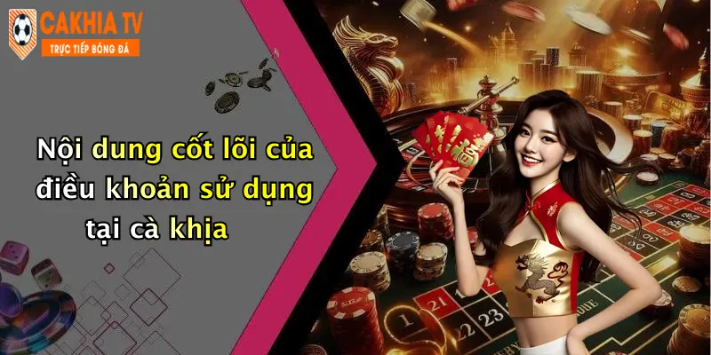 Nội dung cốt lõi của điều khoản sử dụng tại cà khịa