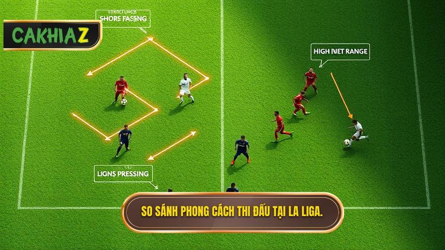 3. Bảng so sánh phong cách thi đấu các nhóm đội tại La Liga