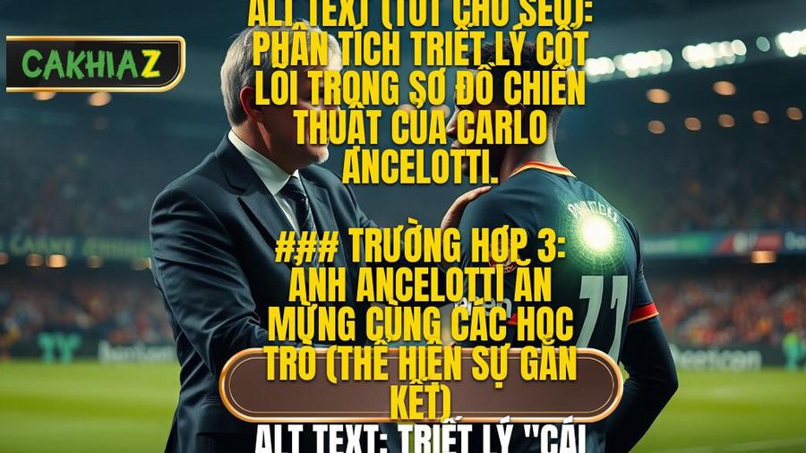 Triết lý cốt lõi trong Chiến thuật Carlo Ancelotti: "Cầu thủ là trung tâm"