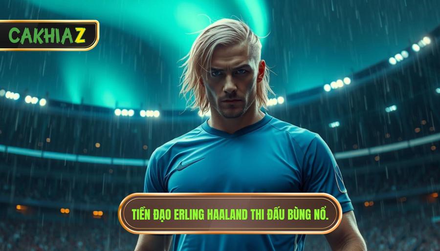 Tiền đạo Erling Haaland thi đấu bùng nổ